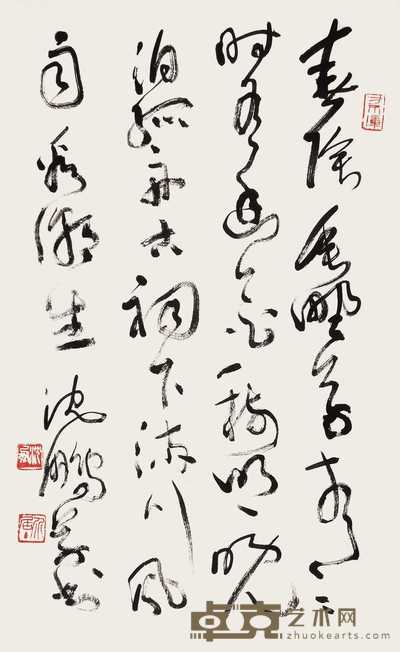 沈鹏 书法 立轴 69×42cm